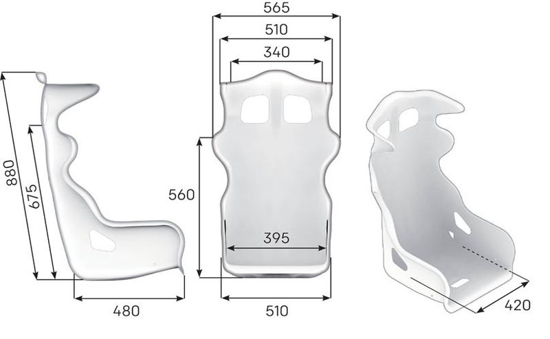 RACING SEAT RS-P.T.2 FIA 8855-1999