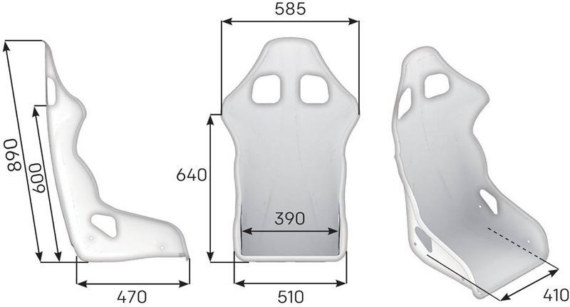 OMP Racing Seat - TRS Competition - Steel Frame