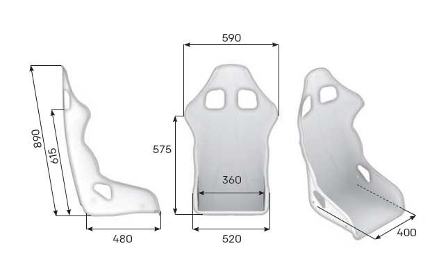 OMP Racing Seat - Champ Competition - Fibre