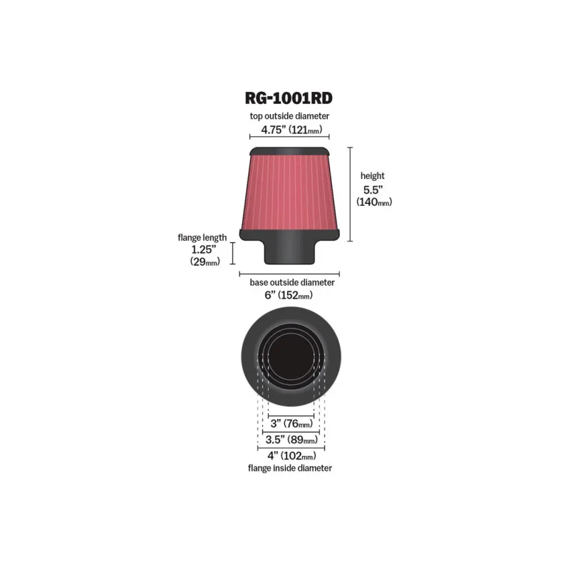 Universal Clamp-On Air Filter