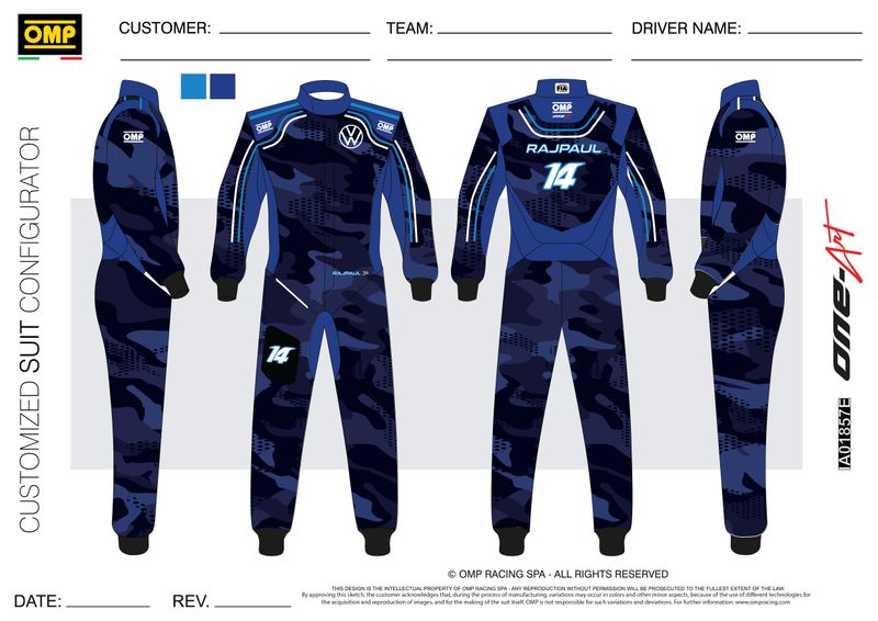 OMP Race Suit - One Art SPECIAL ORDER ONLY