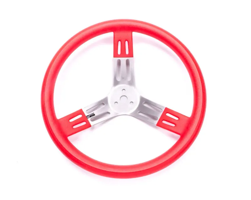 Longacre 15" Steering Wheel (56805) Smooth Red