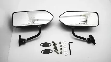 Maxi Race Mirror - Black Fibre (Large)
