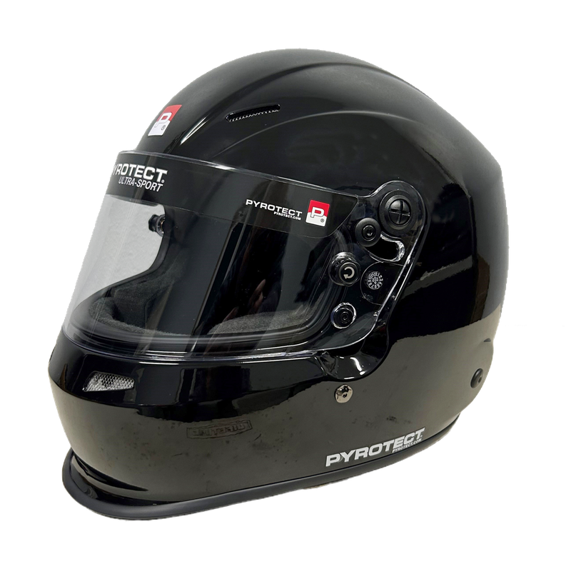 Pyrotect Helmet - Ultrasport DB F/F Gloss Black