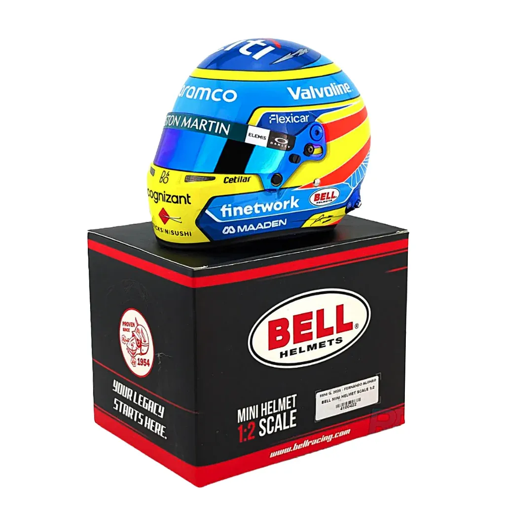 Bell Mini Helmet - Fernando Alonso F1 2025