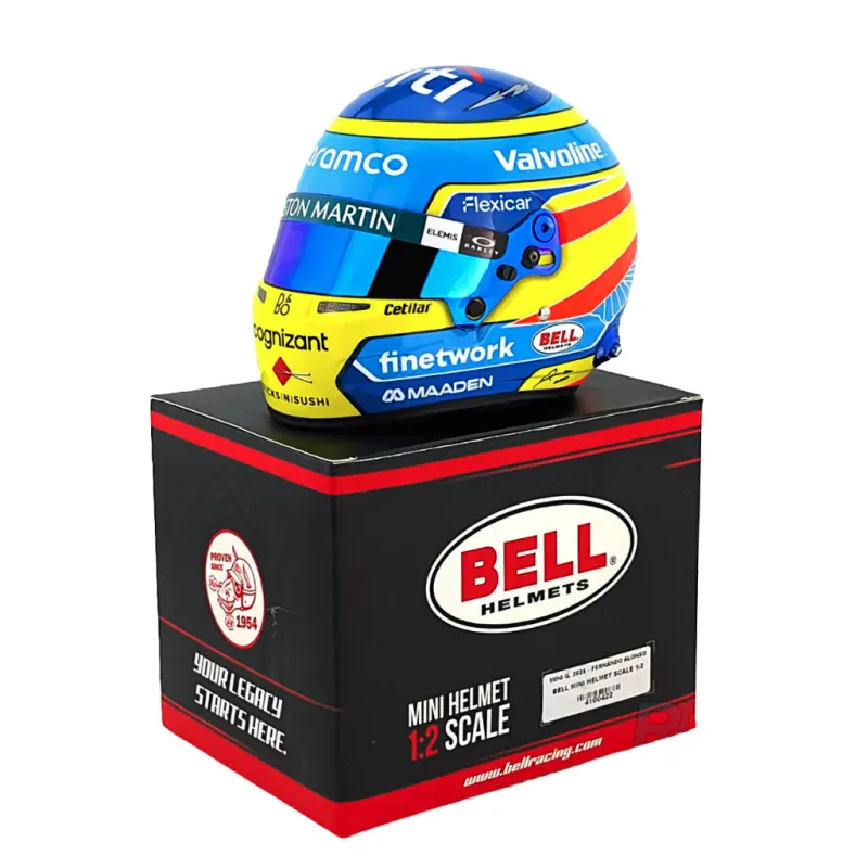 Bell Mini Helmet - Fernando Alonso F1 2025