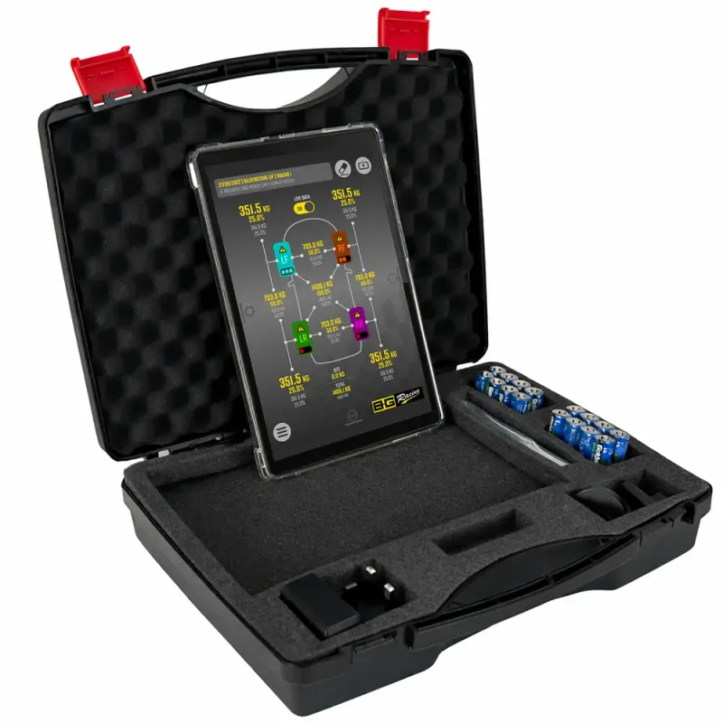 B-G Racing 3" Wireless Race Scales (Set of 4) Inc. 10" Tablet