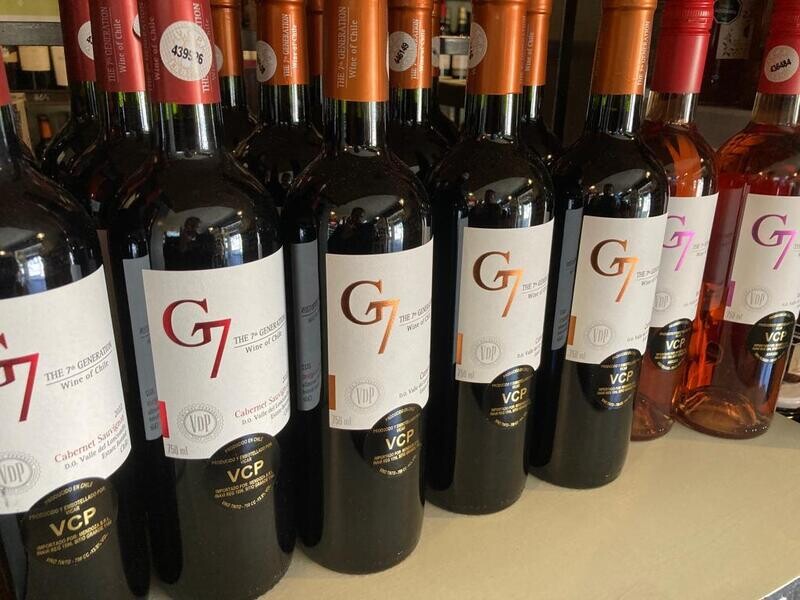 BOX G7 Vinos Chilenos TINTOS - 6 botellas