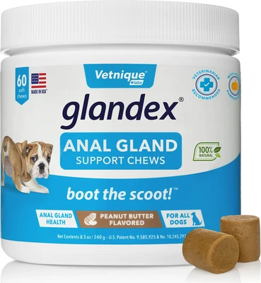 Glandex Soft Chews For Dogs: Peanut Butter