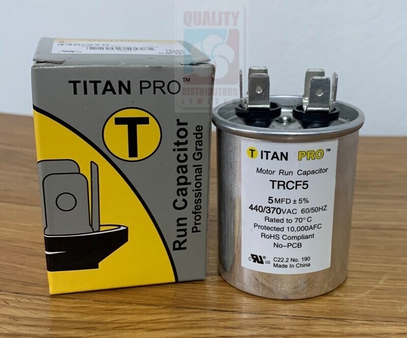 Titan Pro TRCF5 5 MFD RUN CAPACITOR