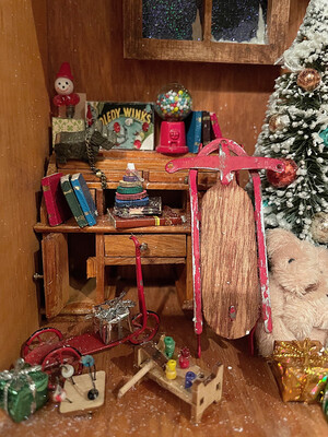 “Christmas Chalet” Miniature Art