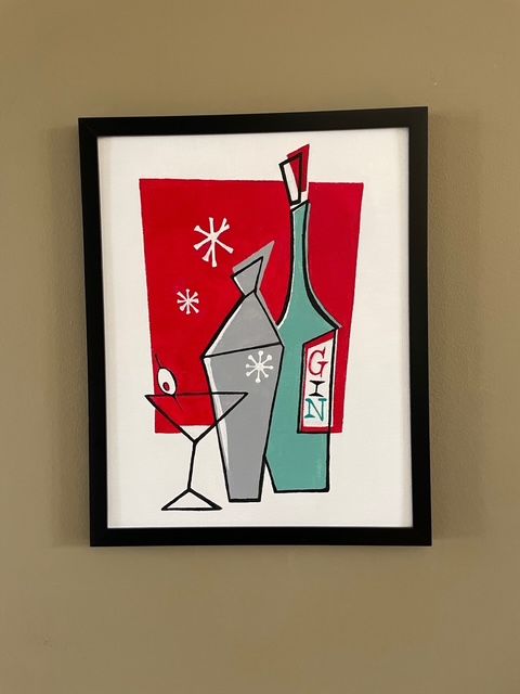 Retro Barware #A Painting