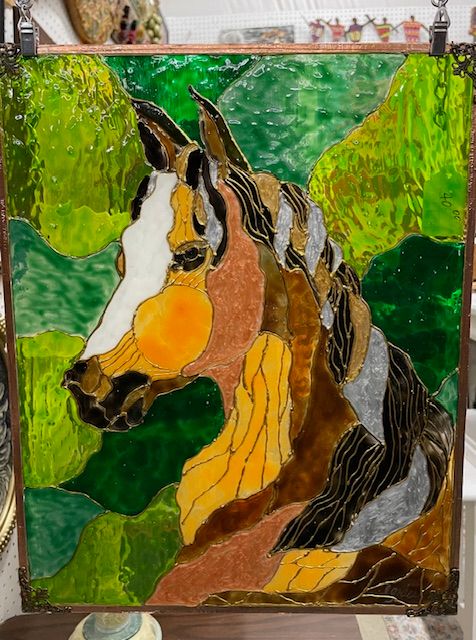 Horse #B Glass Painting