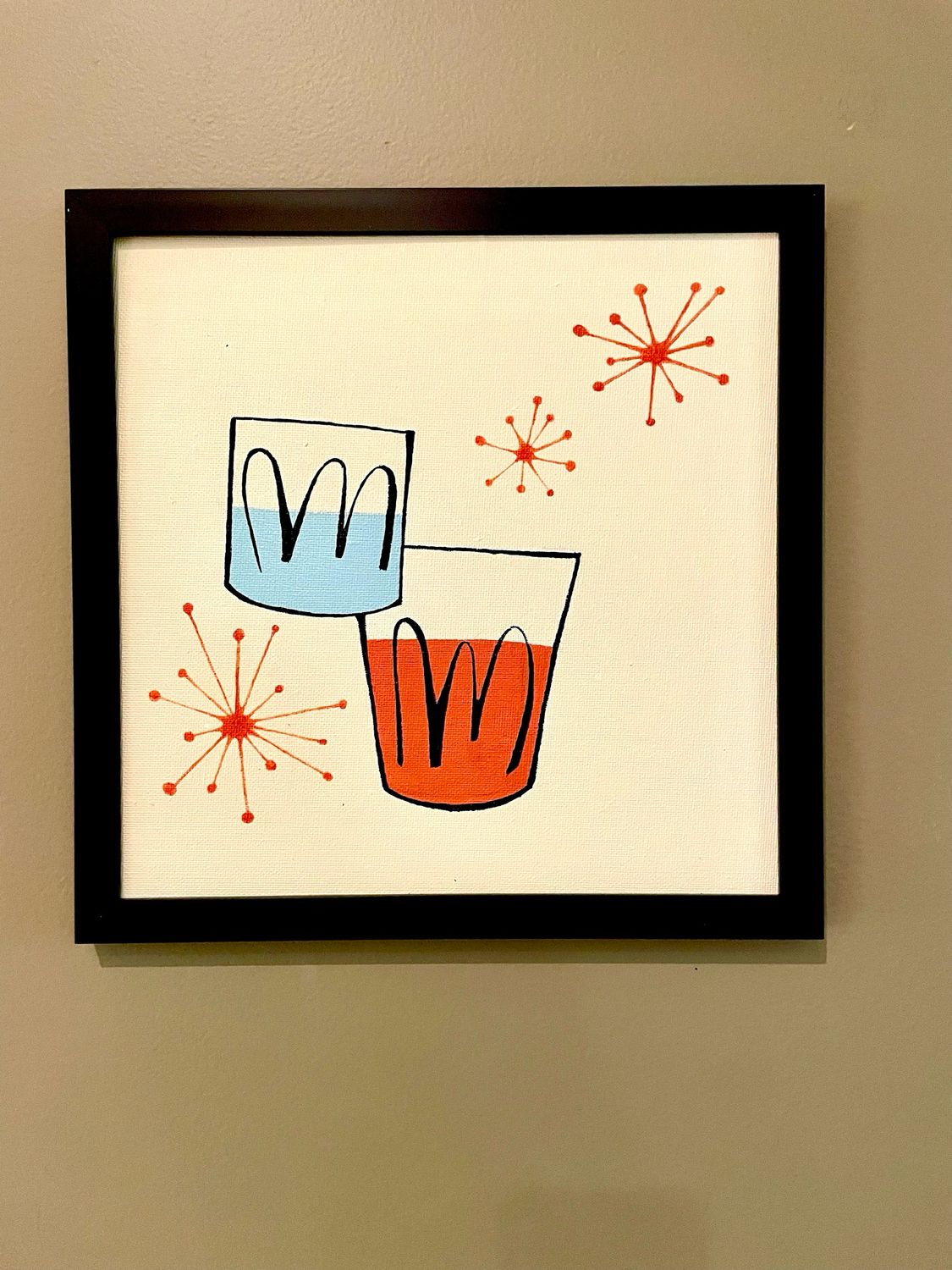Retro Barware Painting, Design#2