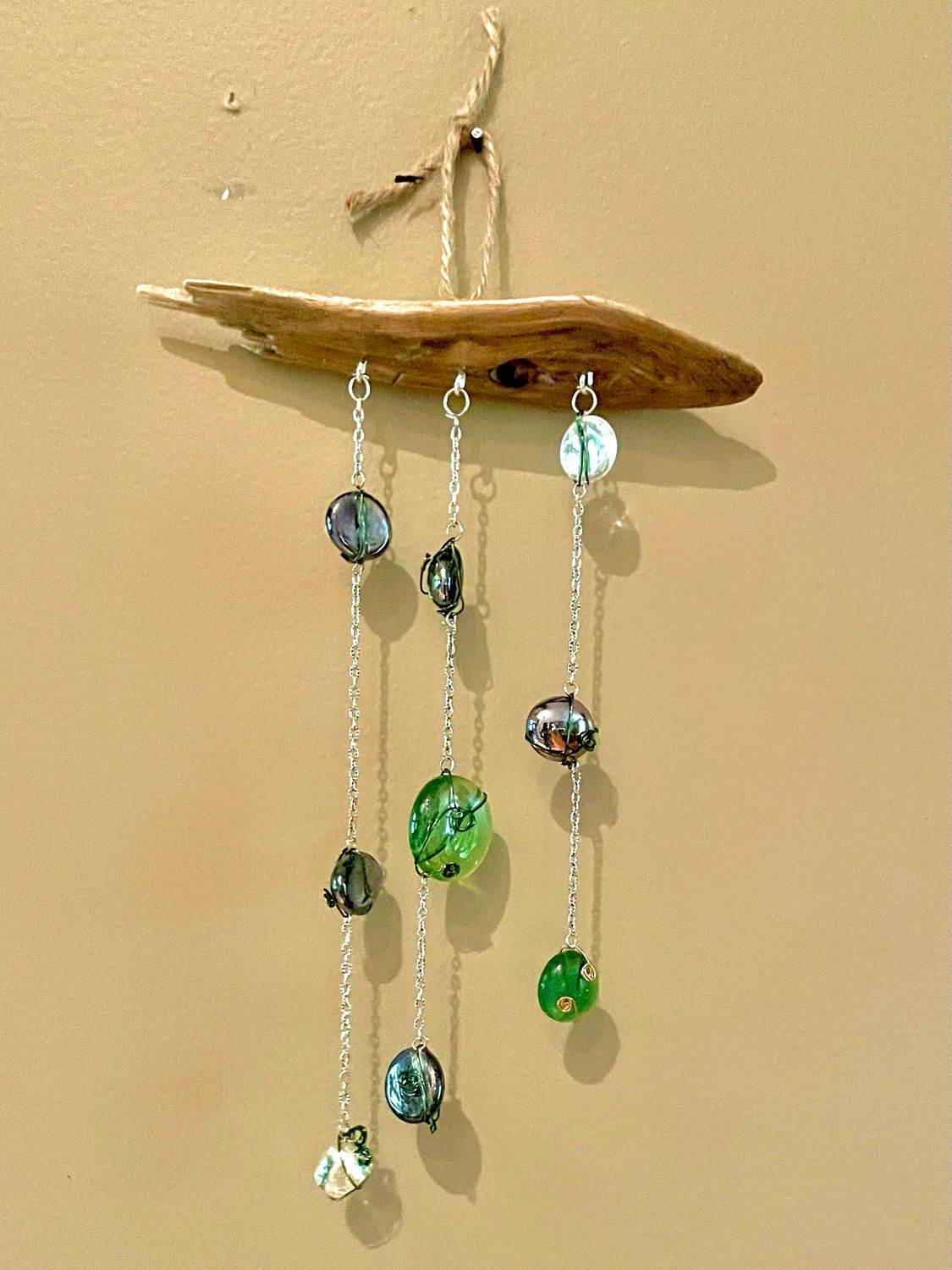 Glass Gems &amp; Driftwood Suncatcher, #3