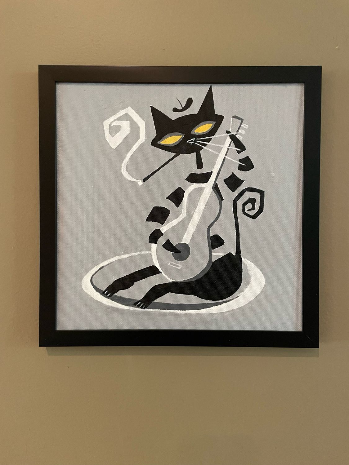 Mid Mod Music Cat, Guitar