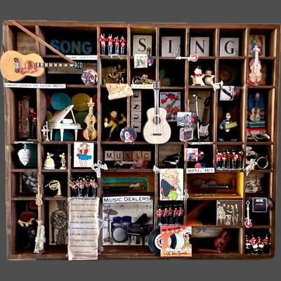 Music Printer Drawer Art