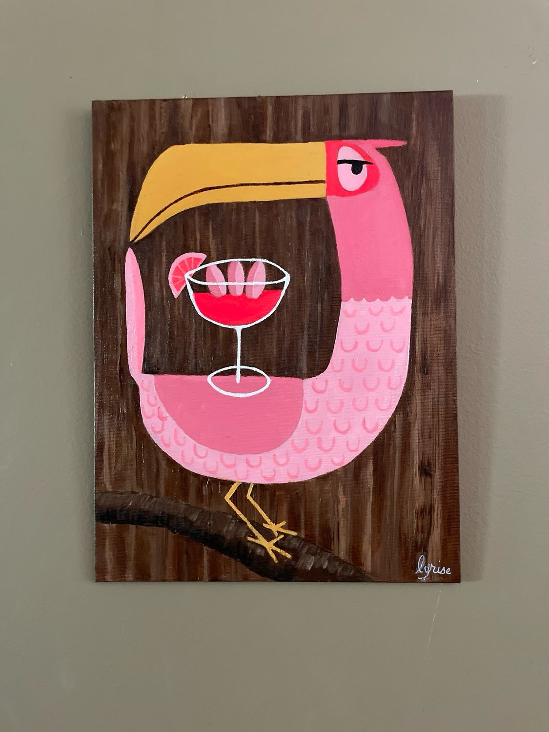 Tiki Bird Painting, #B
