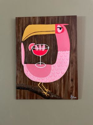 Tiki Bird Painting, #B