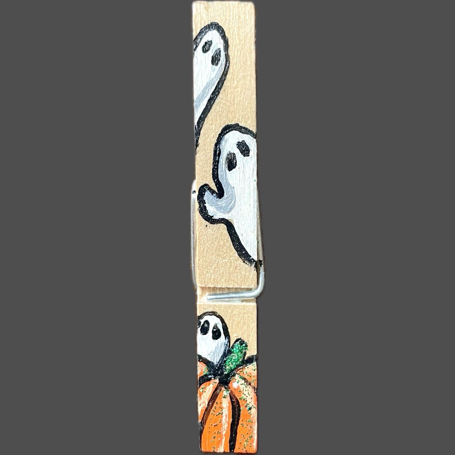 Ghost &amp; Pumpkin Clothespin Clip, #2