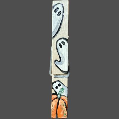 Clothespin Clips Ghosts &amp; Pumpkins