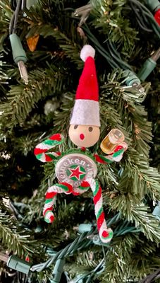 Beer Cap Elf Ornament #ORNELF1