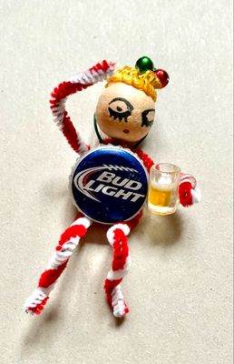 Beer Cap Elf Ornament ORNELF5