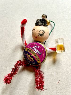 Beer Cap Elf Ornament ORNELF6