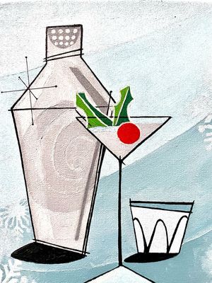 Holiday Martini Painting #HM1 Holiday Martini Painting #HM1