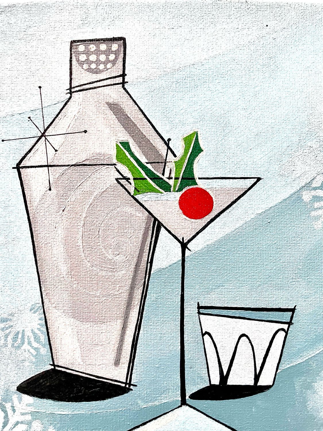 Holiday Martini Painting #HM1 Holiday Martini Painting #HM1