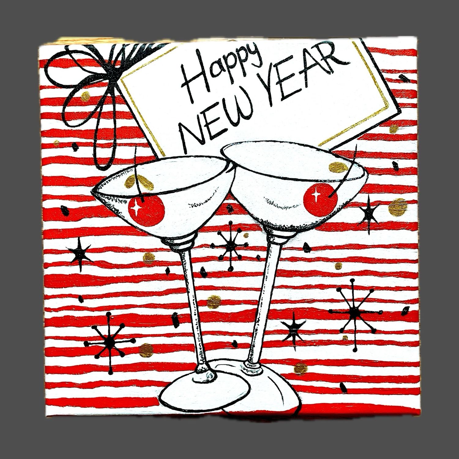 Martini New Year Painting #HM3 Martini New Year Painting #HM3