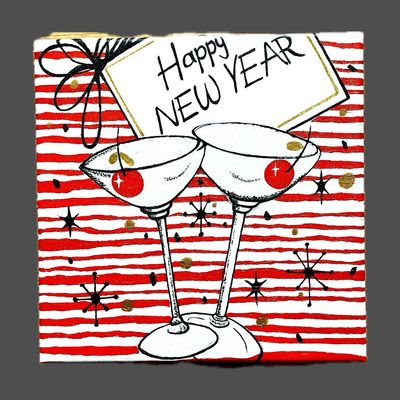 Martini New Year Painting #HM3 Martini New Year Painting #HM3