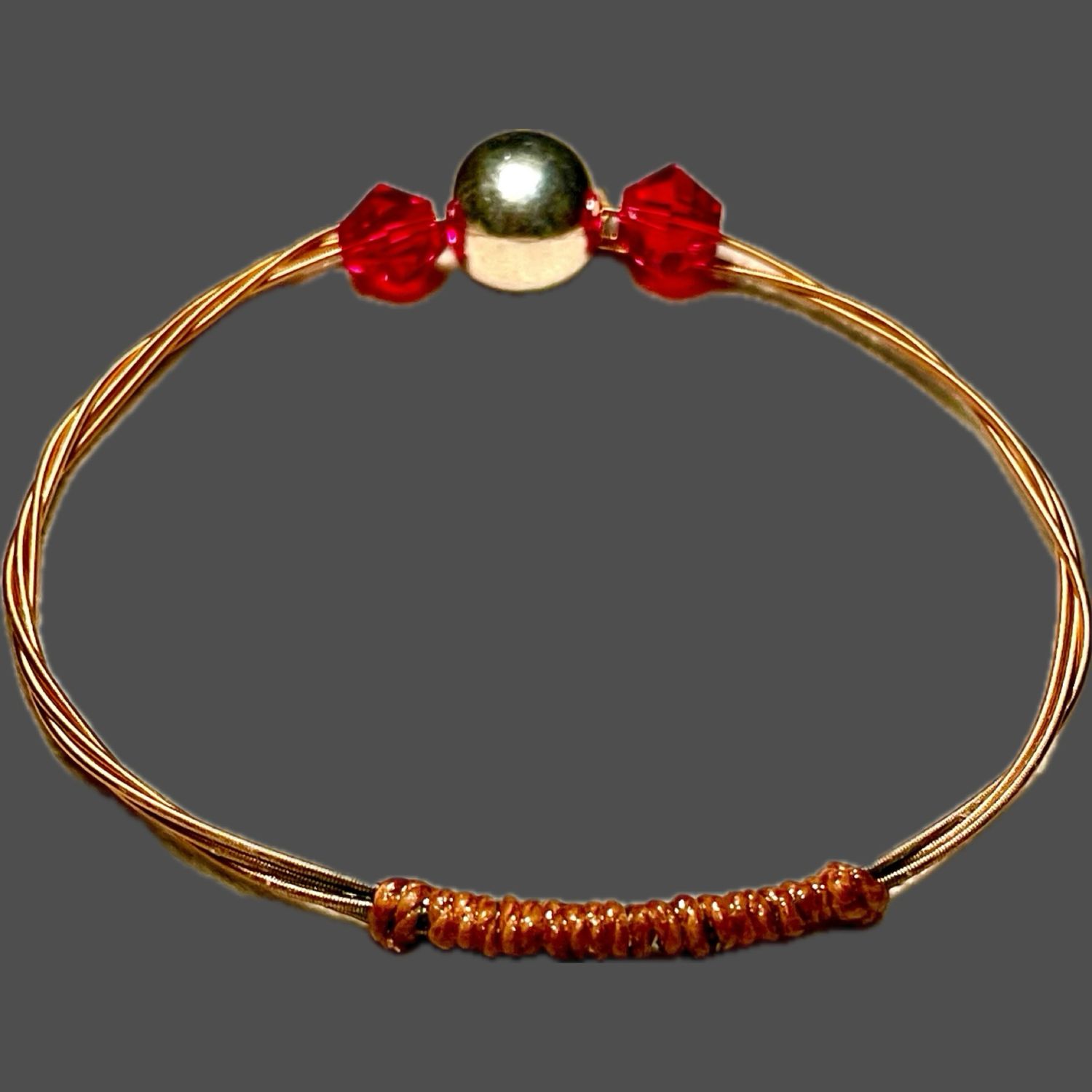 Guitar String Christmas Bangle #GSXB5 Guitar String Christmas Bangle #GSXB5