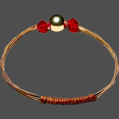 Guitar String Christmas Bangle #GSXB5