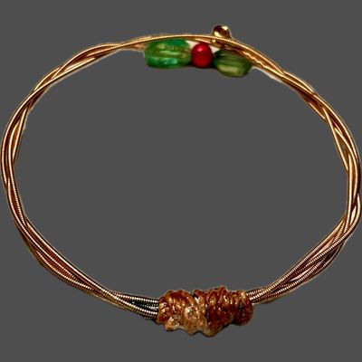 Guitar String Christmas Bangle #GSXB2