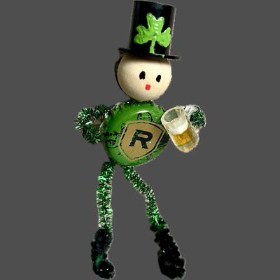 Beer Cap Leprechaun Ornament #ORNLEP3