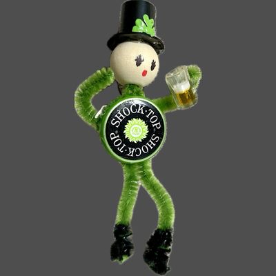 Beer Cap Leprechaun Ornament #ORNLEP4