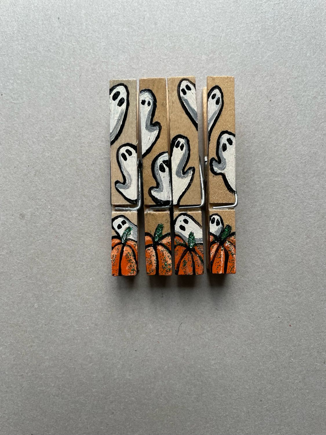Clothespin Clips, Ghosts &amp; Pumpkins