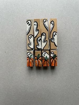 Clothespin Clips, Ghosts &amp; Pumpkins