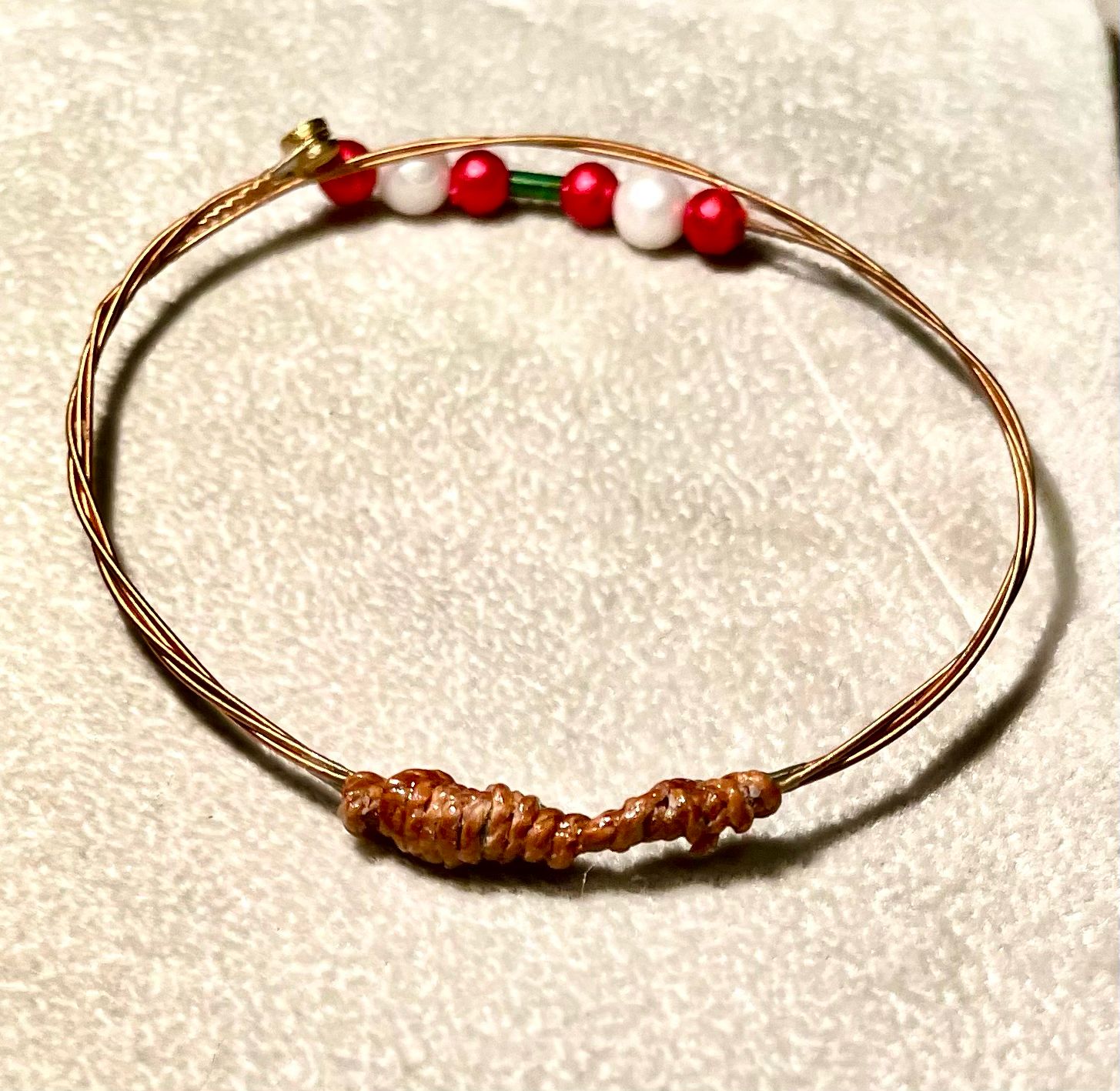 Guitar String Christmas Bangle #GSXB1