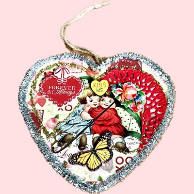 Wood Valentine Heart, ORNHRT6 Wood Valentine Heart, ORNHRT6