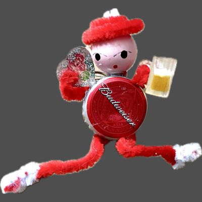 Beer Cap Valentine Ornament, ORNVAL4 Beer Cap Valentine Ornament, ORNVAL4