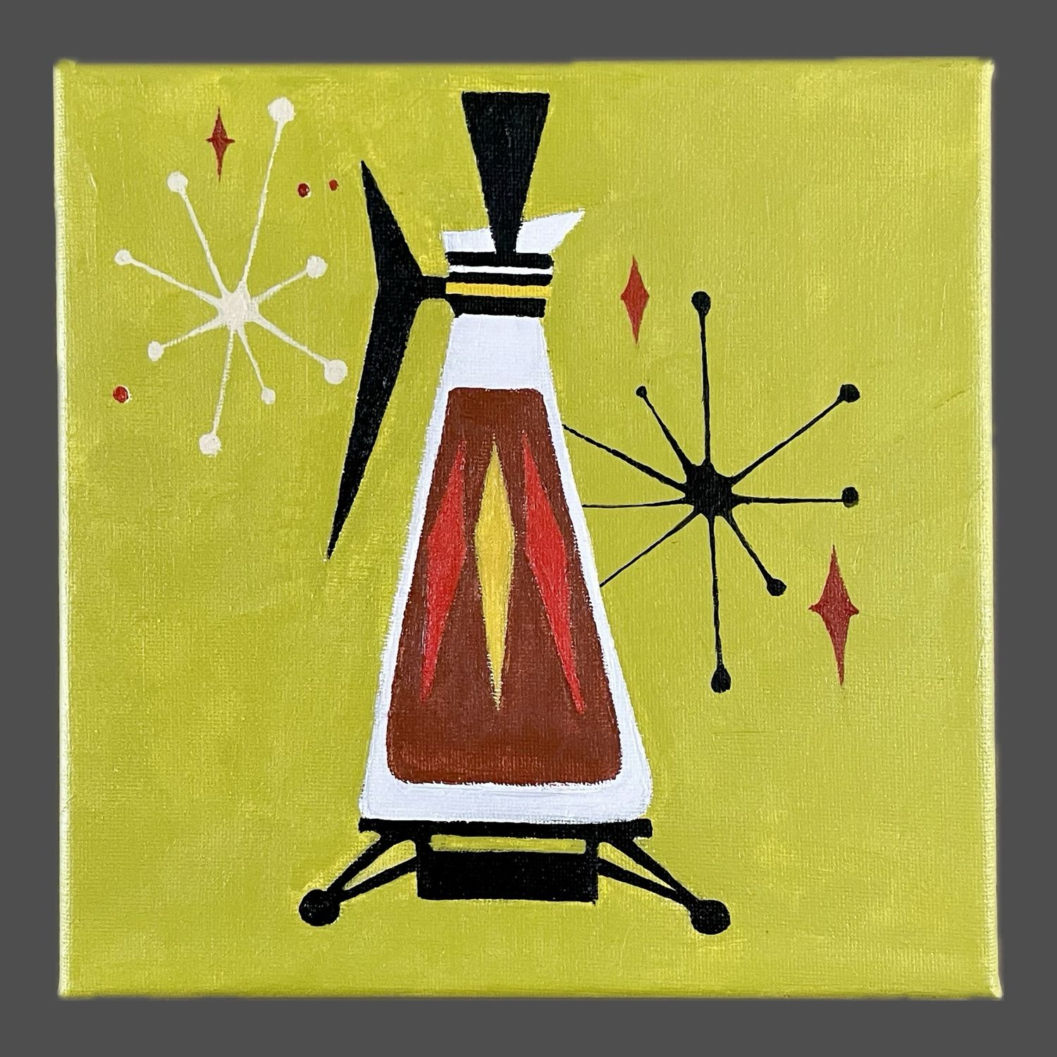 Retro Cafe Vintage Illustration #A Retro Cafe Vintage Illustration #A