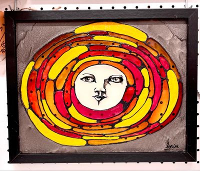 "Sun" Glass Painting "Sun" Glass Painting