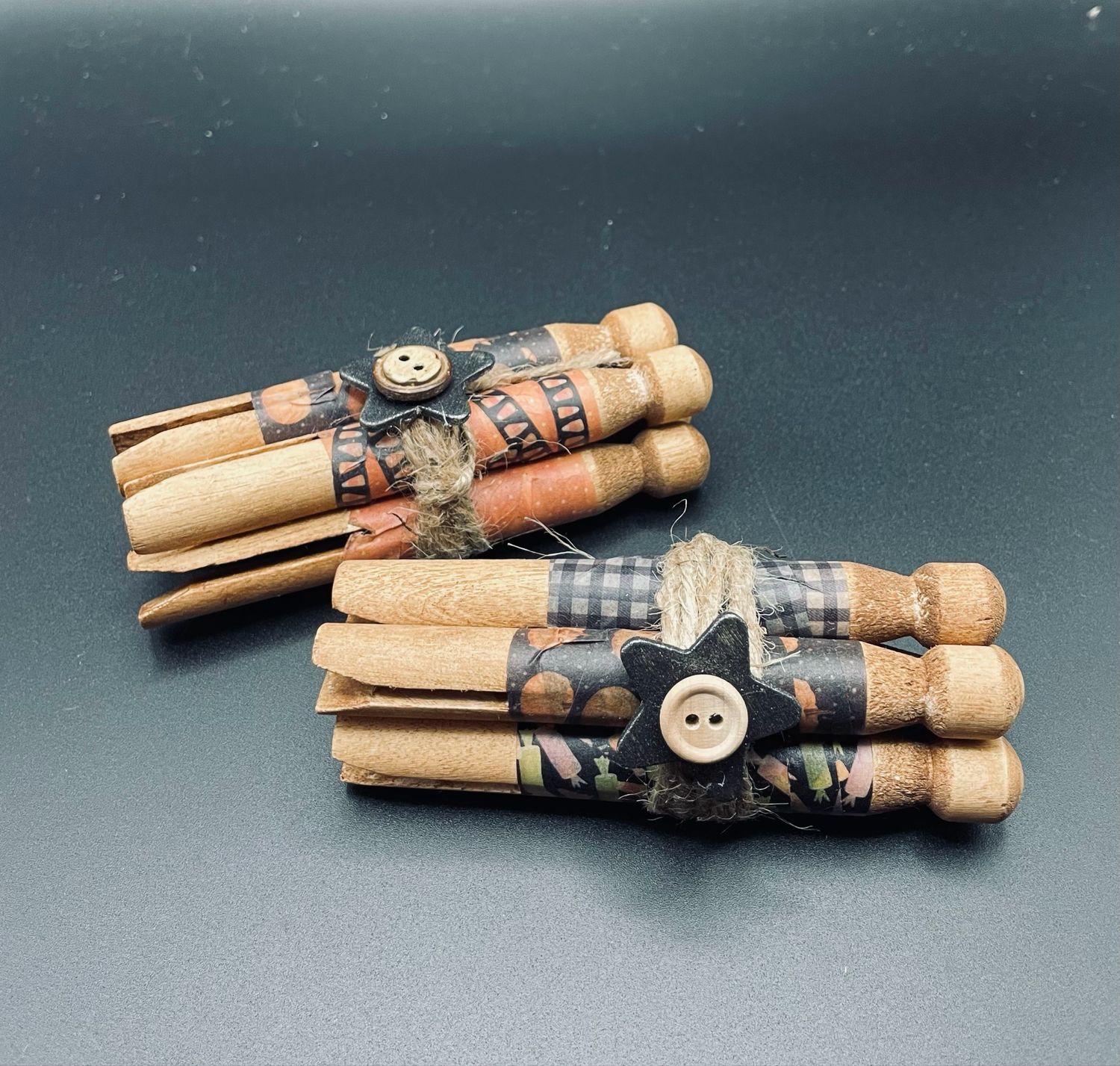 Spooky Farmhouse Accents: Rustic Halloween Clothespin Bundle - (2) Bundles Per Box Spooky Farmhouse Accents: Rustic Halloween Clothespin Bundle - (2) Bundles Per Box