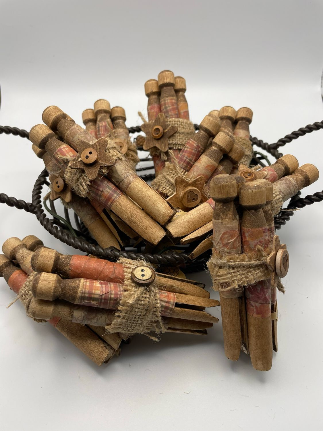 Rustic Autumn Clothespin Bundle – Set of 4