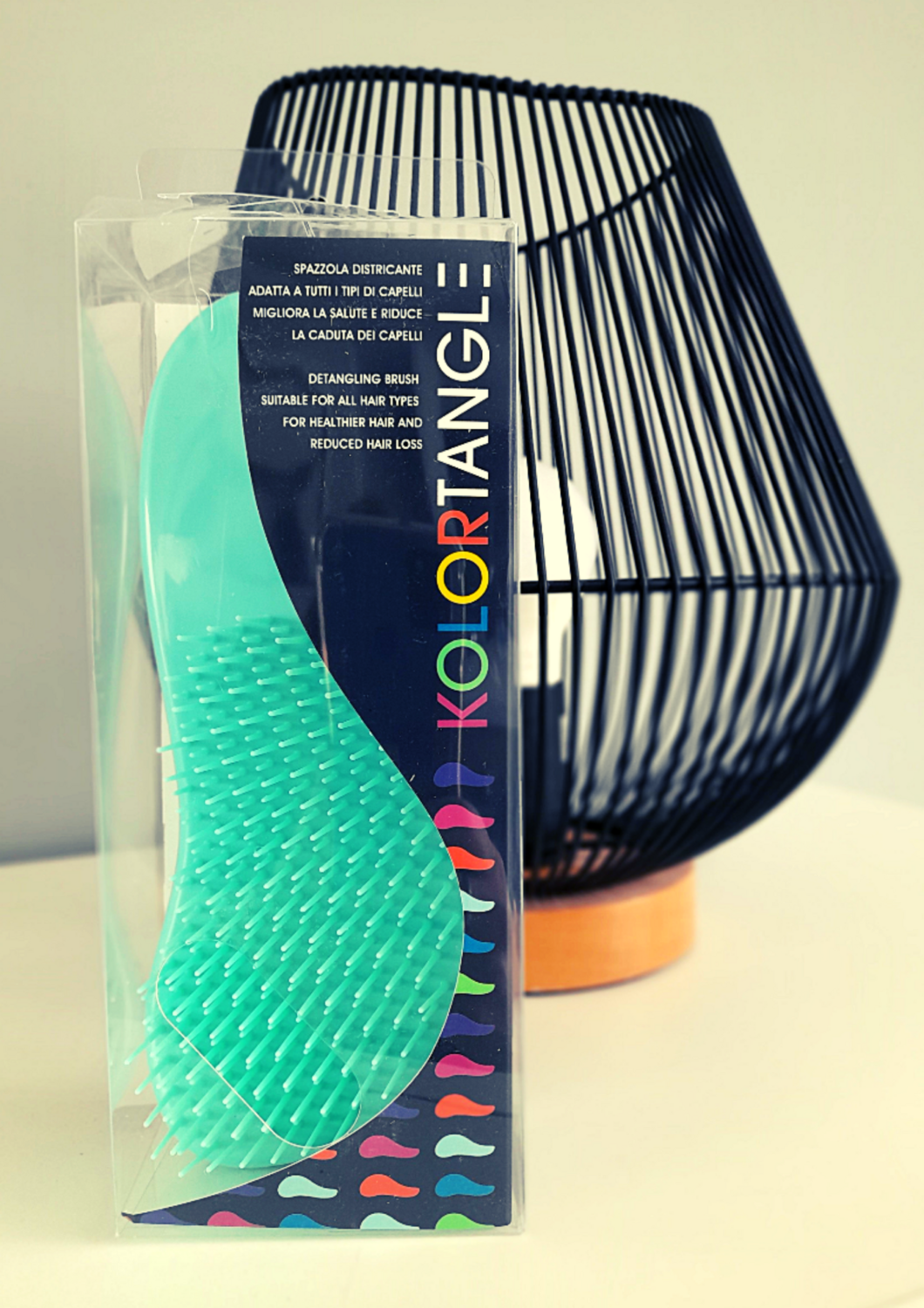 Brosse démêlante turquoise