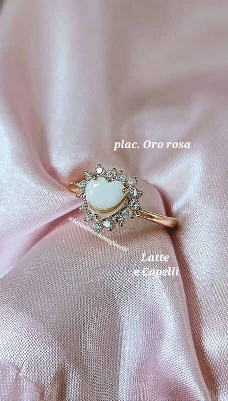 Anello Cuore di Mamma 8MM PLACCATO oro rosa