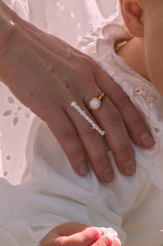 Anello Milky Circle