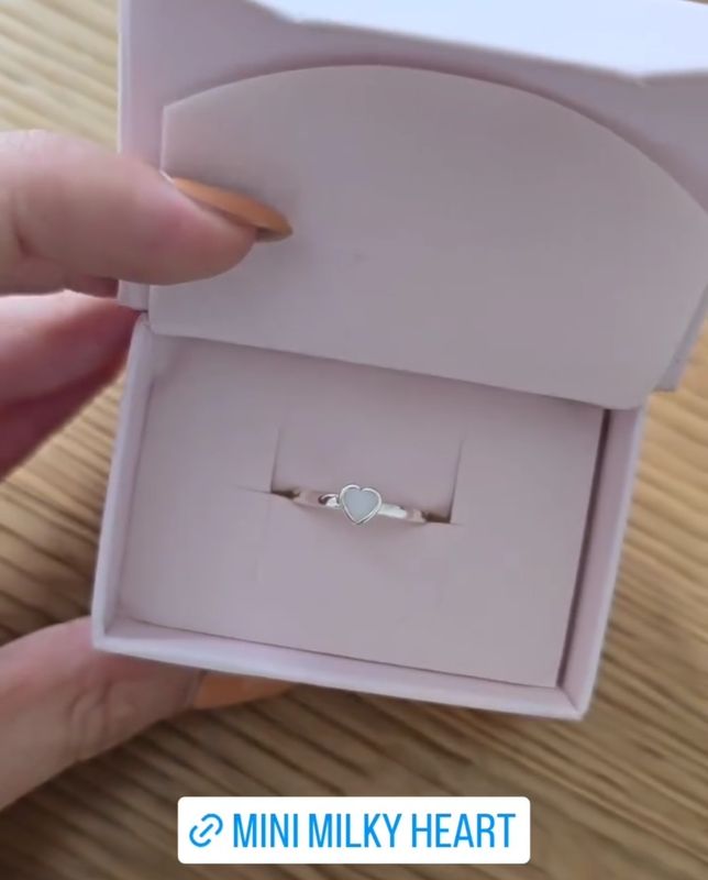 Anello MINI Milky Heart